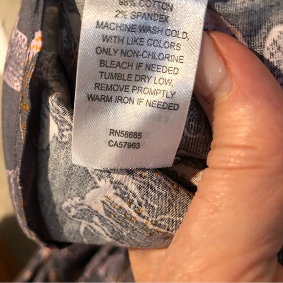 NWOT Abound Mens ice cream print novelty shirt blue grey pink cotton spandex XL - Picture 7 of 8